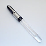 Airmail/Wality 71JT Eyedropper Jumbo Acrylic Demonstrator Fountain Pen - Blue