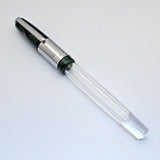 Airmail/Wality 71JT Eyedropper Jumbo Acrylic Demonstrator Fountain Pen - Green