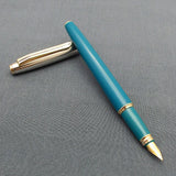 V’Sign Stride Teal Fountain Pen with with 3-in-1 Filling System