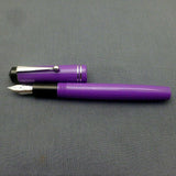 Click Aristocrat Fountain Pen 3-in-1 Filling - Medium Nib - Chrome Trim - Purple