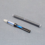 Click Signature Translucent Fountain Pen with 3-in-1 Filling System - Blue