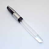 Airmail/Wality 71JT Eyedropper Jumbo Acrylic Demonstrator Fountain Pen - Purple