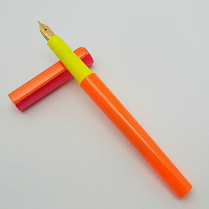 Vintage Platignum School Fountain Pen Made in England - Vintage Swan Nib- Orange
