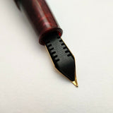 Airmail/Wality 58C Eyedropper Fountain Pen - Blue Marbled
