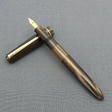 Click Blackbird Eyedropper Fountain Pen with Vintage Blackbird Nib - BlackMarbld