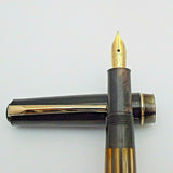 Click Blackbird Eyedropper Fountain Pen with Vintage Blackbird Nib - BlackMarbld