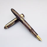Airmail/Wality 69LG Eyedropper Fountain Pen - Purple Marbled