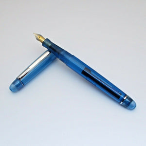 Click Signature Fountain Pen with 3-in-1 Filling System - Translucent Blue