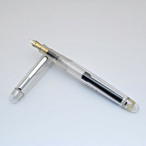 Click Signature Fountain Pen with 3-in-1 Filling System - Clear/Demonstrator