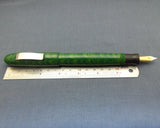 KIM ACR Jumbo Handmade Ebonite Fountain Pen - Kanwrite F/M/B Nib - Green