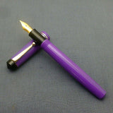 Click Aristocrat Fountain Pen 3-in-1 Filling - Medium Nib - Gold Trim - Purple