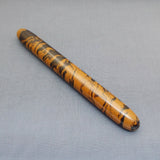 KIM ACR Jumbo Cigar Seamless Clipless Handmade Ebonite Fountain Pen - Brown Motl