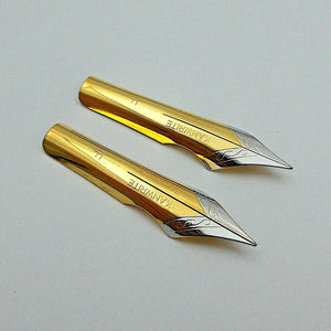 Set of 2 Kanwrite No.6 35mm Fine (F) Ultra Flex Fountain Pen Nibs - TTF