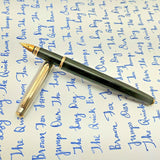 V’Sign Stride Black Fountain Pen (with Vintage Semi-Flex Nib Navy Pen Co. Japan)