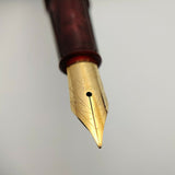 Airmail/Wality 58C Eyedropper Fountain Pen - Blue Marbled