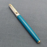 V’Sign Stride Teal Fountain Pen with with 3-in-1 Filling System