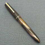Click Blackbird Eyedropper Fountain Pen with Vintage Blackbird Nib - BlackMarbld