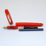 Click Signature Translucent Fountain Pen with 3-in-1 Filling System - Red