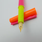 Vintage Platignum School Fountain Pen Made in England with Vintage Swan Nib-Pink