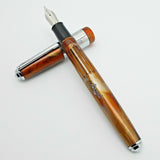 Airmail/Wality 71J ED/3-in-1 Fill Jumbo Orange Fountain Pen - with Kanwrite Nib