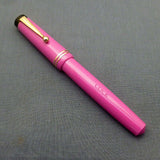 Click Aristocrat Fountain Pen 3-in-1 Filling - Fine Nib - Gold Trim - Pink