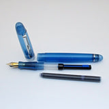 Click Signature Translucent Fountain Pen with 3-in-1 Filling System - Blue