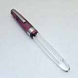 Airmail/Wality 69T Eyedropper Acrylic Demonstrator Fountain Pen - Pink
