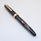 Airmail/Wality 69LG Eyedropper Fountain Pen - Blue Marbled