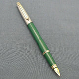 V’Sign Stride Green Fountain Pen with Vintage Semi-Flex Nib (Navy Pen Co. Japan)