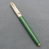 V’Sign Stride Green Fountain Pen with Vintage Semi-Flex Nib (Navy Pen Co. Japan)