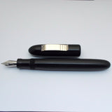 KIM ACR Jumbo Handmade Ebonite Fountain Pen - Kanwrite F/M/B Nib - Solid Black