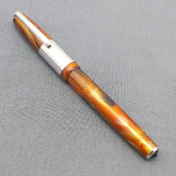 Airmail/Wality 58C Eyedropper Fountain Pen - Orange Marbled