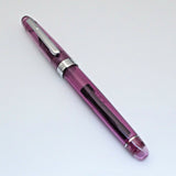 Click Signature Translucent Fountain Pen with 3-in-1 Filling System - Purple