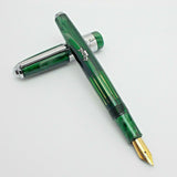 Airmail/Wality 71J ED/3-in-1 Fill Jumbo Green Fountain Pen - with Kanwrite Nib
