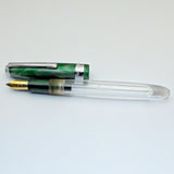 Airmail/Wality 69T Eyedropper Acrylic Demonstrator Fountain Pen - Green