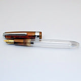 Airmail/Wality 69T Eyedropper Acrylic Demonstrator Fountain Pen - Orange