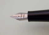 Click Aristocrat Fountain Pen 3-in-1 Filling - Fine Nib - Chrome Trim - Pink