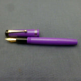 Click Aristocrat Fountain Pen 3-in-1 Filling - Fine Nib - Gold Trim - Purple
