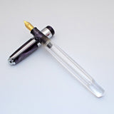 Airmail/Wality 71JT Eyedropper Jumbo Acrylic Demonstrator Fountain Pen - Purple