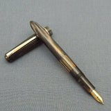 Click Blackbird Eyedropper Fountain Pen with Vintage Blackbird Nib - BlackMarbld