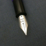 Click Aristocrat Fountain Pen 3-in-1 Filling - Medium Nib - Gold Trim - Purple