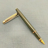 V’Sign Stride Black Fountain Pen (with Vintage Semi-Flex Nib Navy Pen Co. Japan)