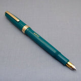 Click Falcon Gold Eyedropper Fountain Pen - Solid Teal