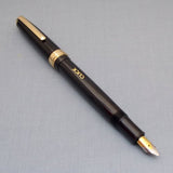 Click Falcon Gold Eyedropper Fountain Pen - Solid Black