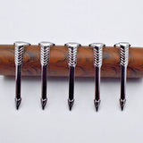 Set of 5 Fountain Pen Clips - Arrow Type, Chrome Plated