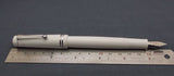 Click Aristocrat Acrylic Fountain Pen - Fine Nib - Chrome Trim - White