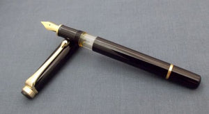Click Tulip Pure Piston Filler Fountain Pen - Black
