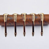 Set of 5 Fountain Pen Clips - Arrow Type, Gold Plated