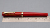 Click Bamboo Marble Eyedropper Fountain Pen - Red Marbled