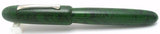 KIM ACR Handmade Indian Ebonite Big Fountain Pen - Cigar - Green & Black Rippled